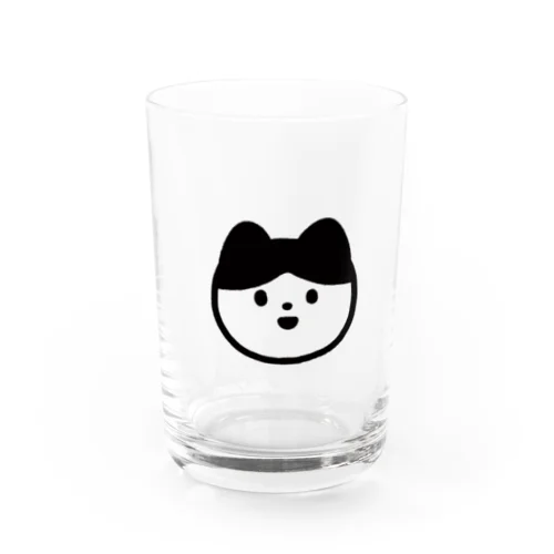 neko face (まえがみねこ) Water Glass