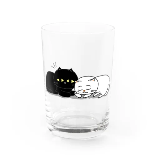 くろねこ一家（何か？） Water Glass