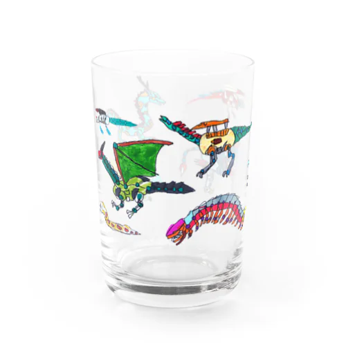 怪獣ロボたち Water Glass