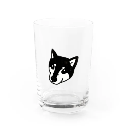 黒柴のたいが Water Glass