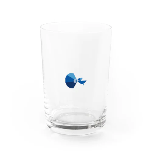 扇とグッピー Water Glass