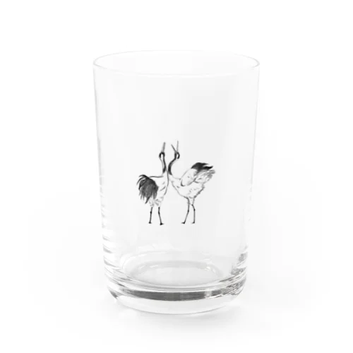 鶴さん Water Glass