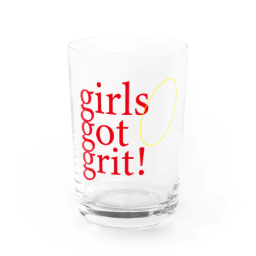 girls got grit Water Glass