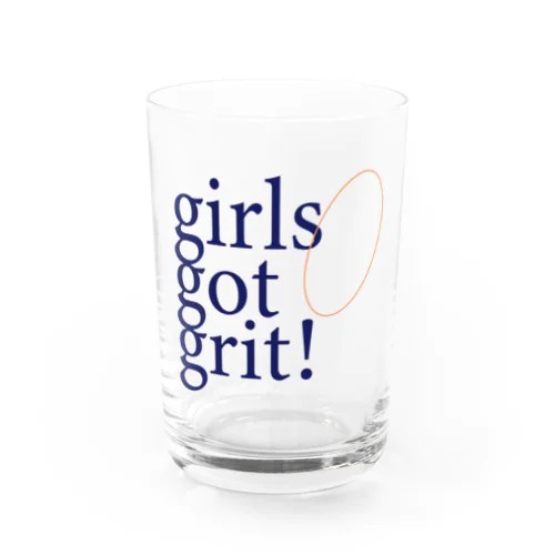 girls got grit Water Glass