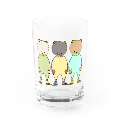 ポメラニアン3兄弟 Water Glass