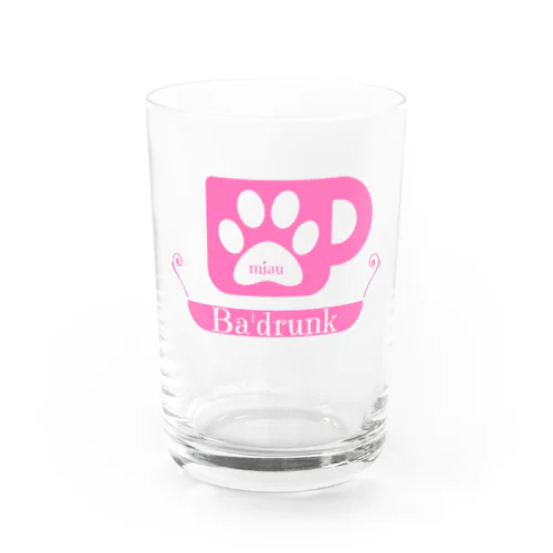 Ba'drunk for Girls ロゴ Water Glass