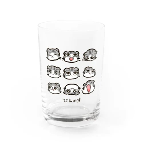 ぴあちんグラス Water Glass