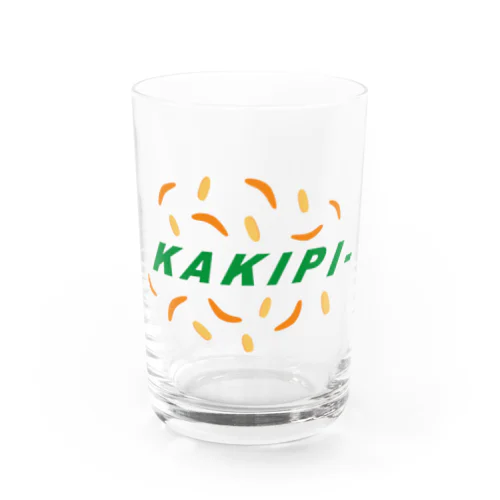 KAKIPI-ロゴ 緑 Water Glass