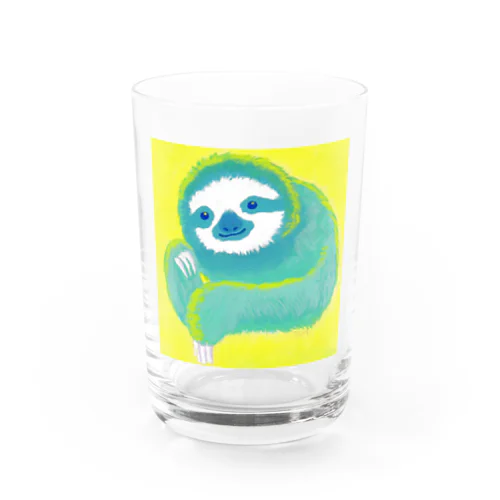 ナマケモノ2(アクリル画) Water Glass