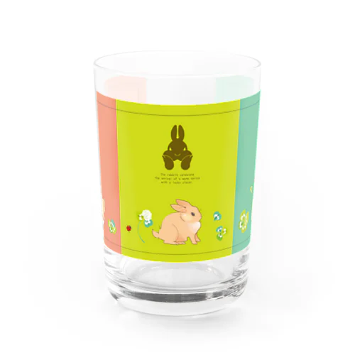 Spring Rabbits Water Glass