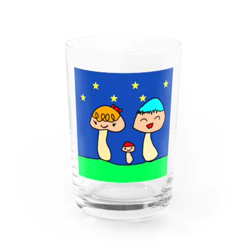 きのこファミリー Water Glass