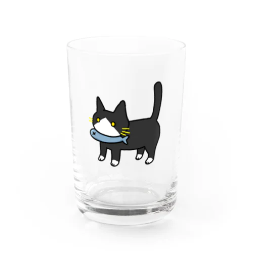 ハチワレねこさん Water Glass