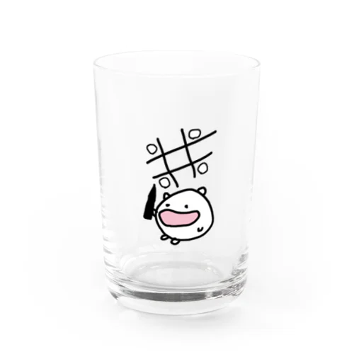 ○×ゲームを挑んでくるねこです Water Glass