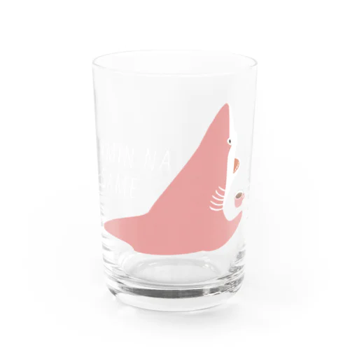 ほっとひと息サメ〈濃いめの地色向け〉 Water Glass