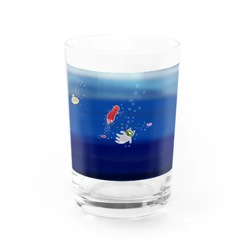 深海ニャンコ Water Glass