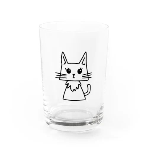 にゃんちゃん Water Glass