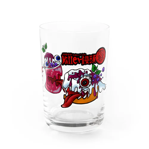 紅いクリームソーダとKillerシフォン Water Glass