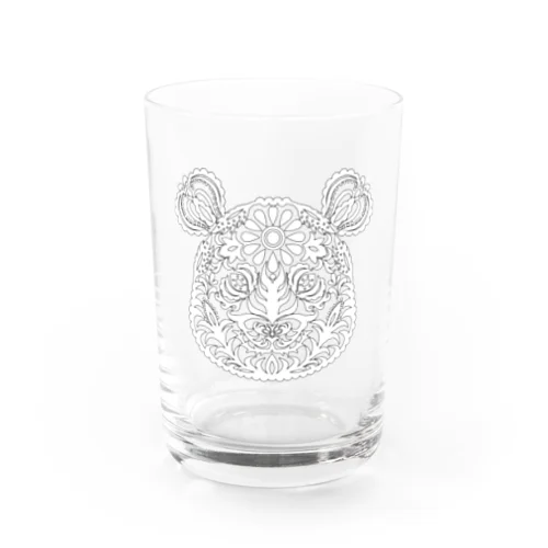 トライバルパンダ Water Glass