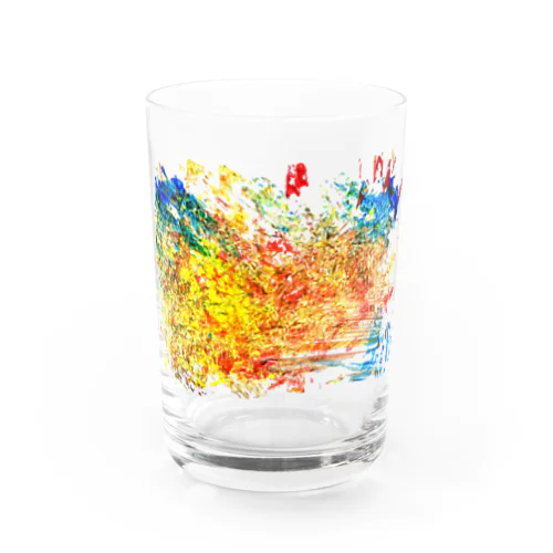 newspaper print Water Glass