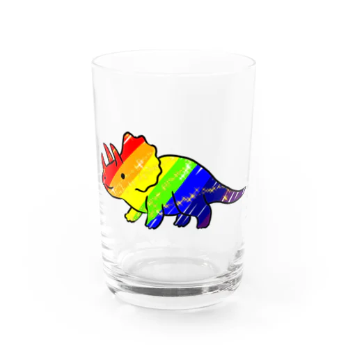 トリケラレインボプス Water Glass