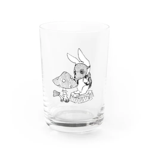 ペストマスクうさぎとキノコ Water Glass