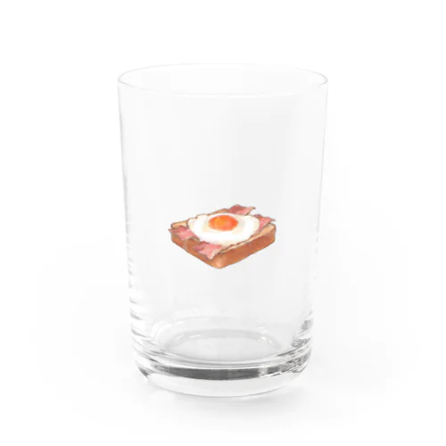 目玉焼きトースト Water Glass