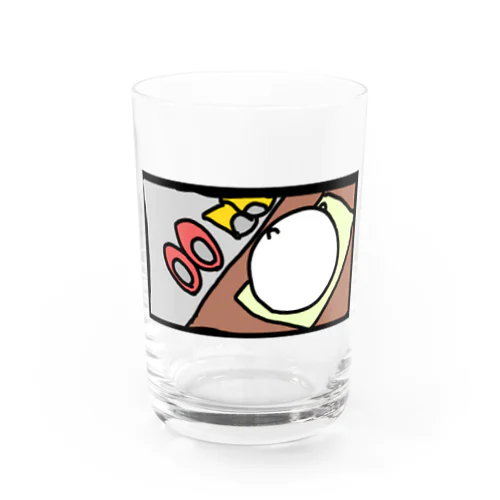 体育座りで貴方の帰りを待つねこです Water Glass