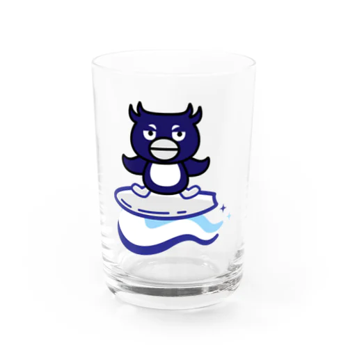 つんつんサーフペンギン Water Glass