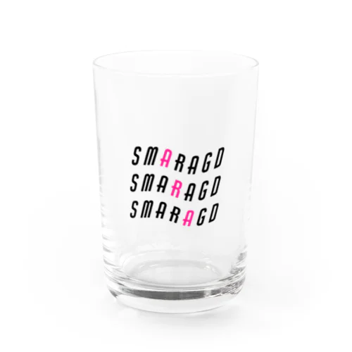 Smaragd neon pink Water Glass