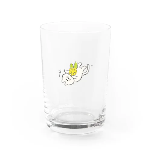 まったりねことたんぽぽ Water Glass