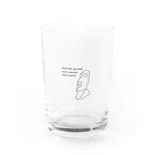 モアイのひとりごとグラス Water Glass