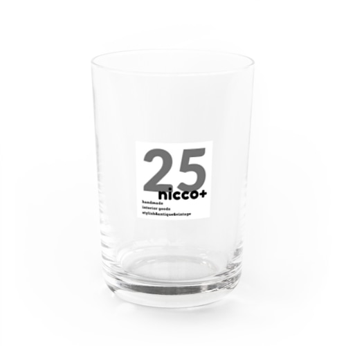 25nicco +オリジナルロゴ Water Glass