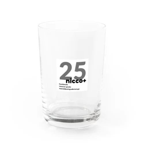 25nicco +オリジナルロゴ Water Glass