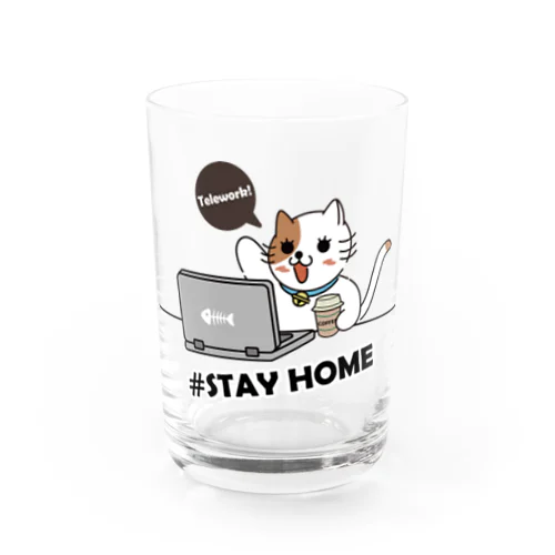 stayhomeにゃんこ グラス