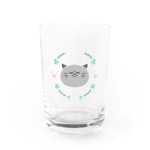 ねこのぐー Water Glass