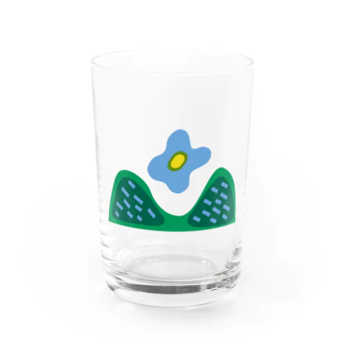 flower mountain Water Glass