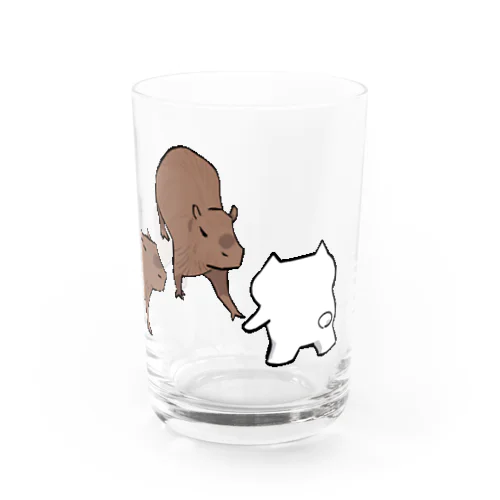 メルとカピ Water Glass