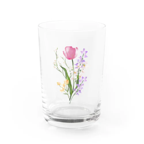 ブーケグラス-Pink Water Glass