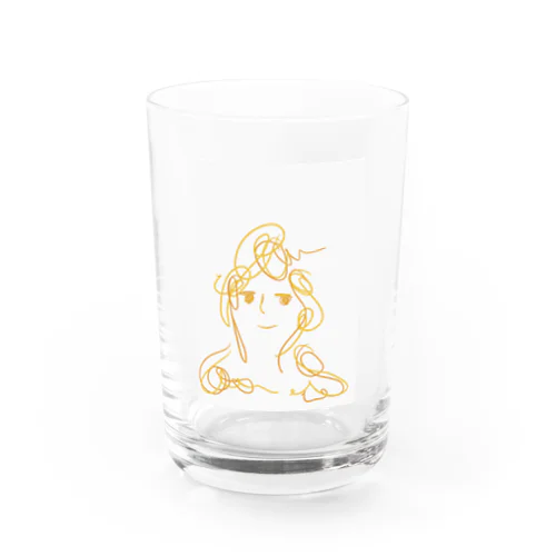 黄色の女の子 Water Glass