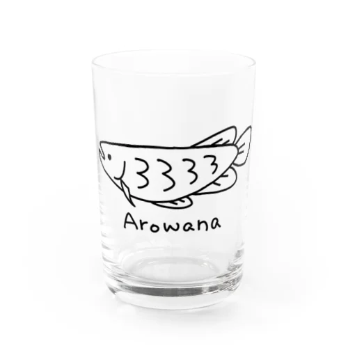 しゃくれアロワナ Water Glass