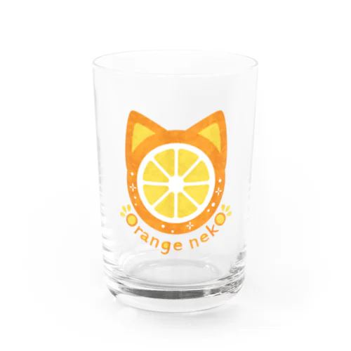 Orange nekO Water Glass