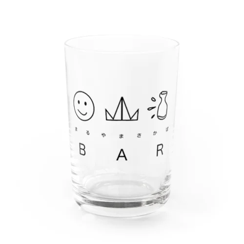 まるやまさかばグラス Water Glass