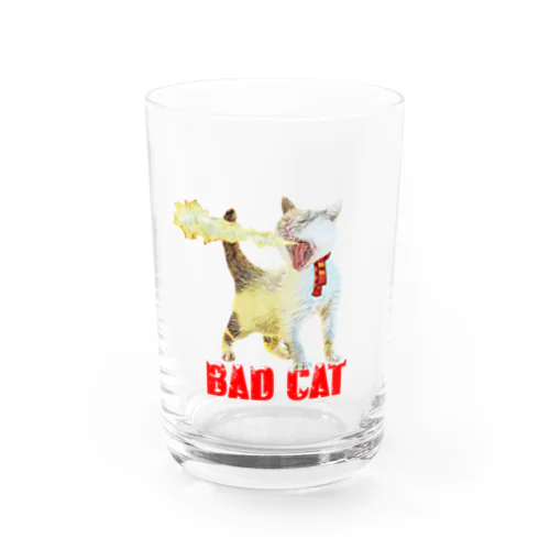 炎のBAD CAT Water Glass