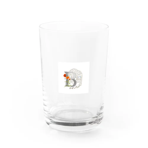 イニシャルレッサーパンダ（I） Water Glass