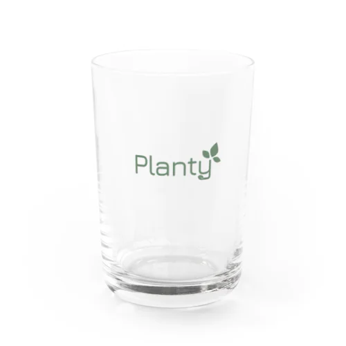 Planty 420 logo Water Glass