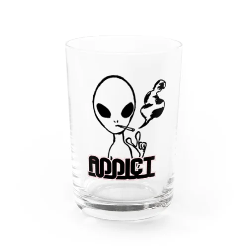 smoker alien Water Glass