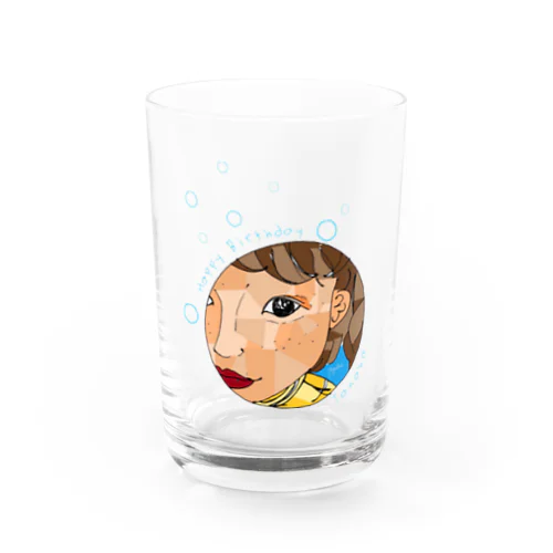 タナカお誕生日おめでとう Water Glass