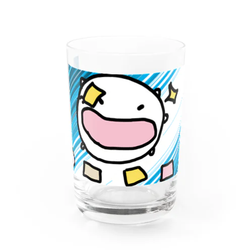 ふりかけの小袋でデュエルするねこです Water Glass