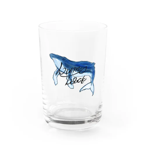 hunp back whale Water Glass