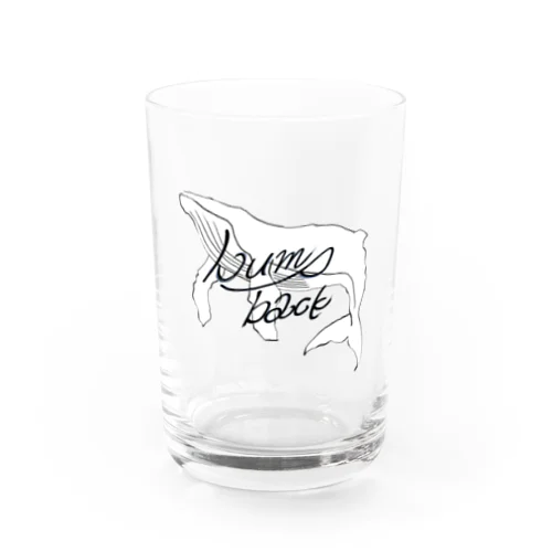 hump back white Water Glass